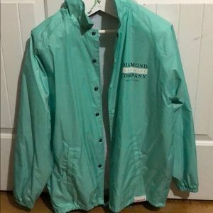 Diamond Supply Teal Windbreaker